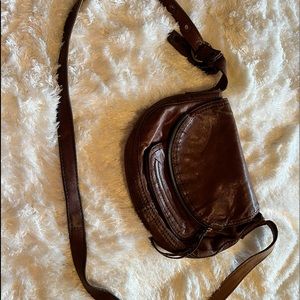 Real leather handbag